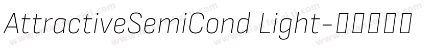 AttractiveSemiCond Light字体转换